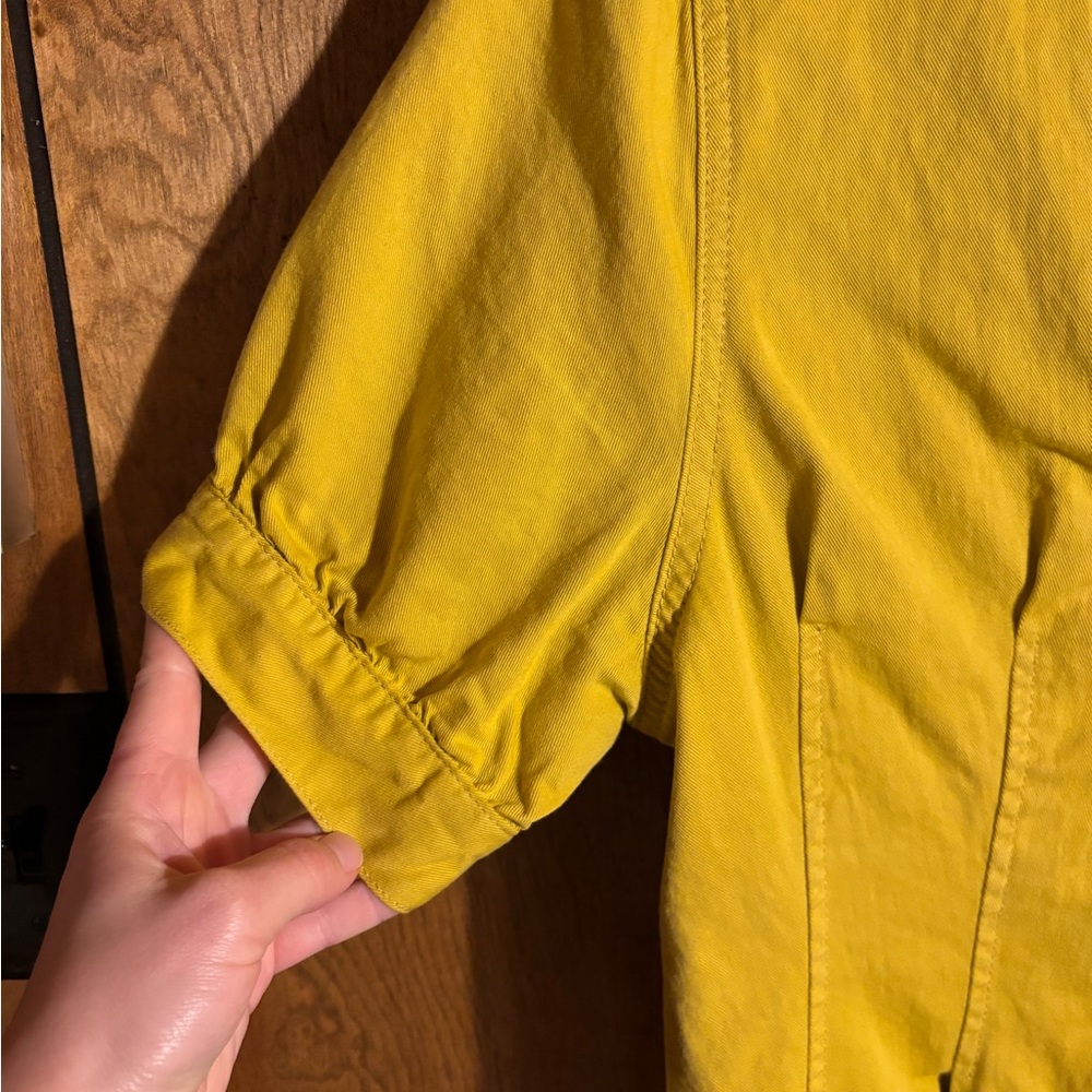 Yellow Button-Up Dress - Picture 6 of 9